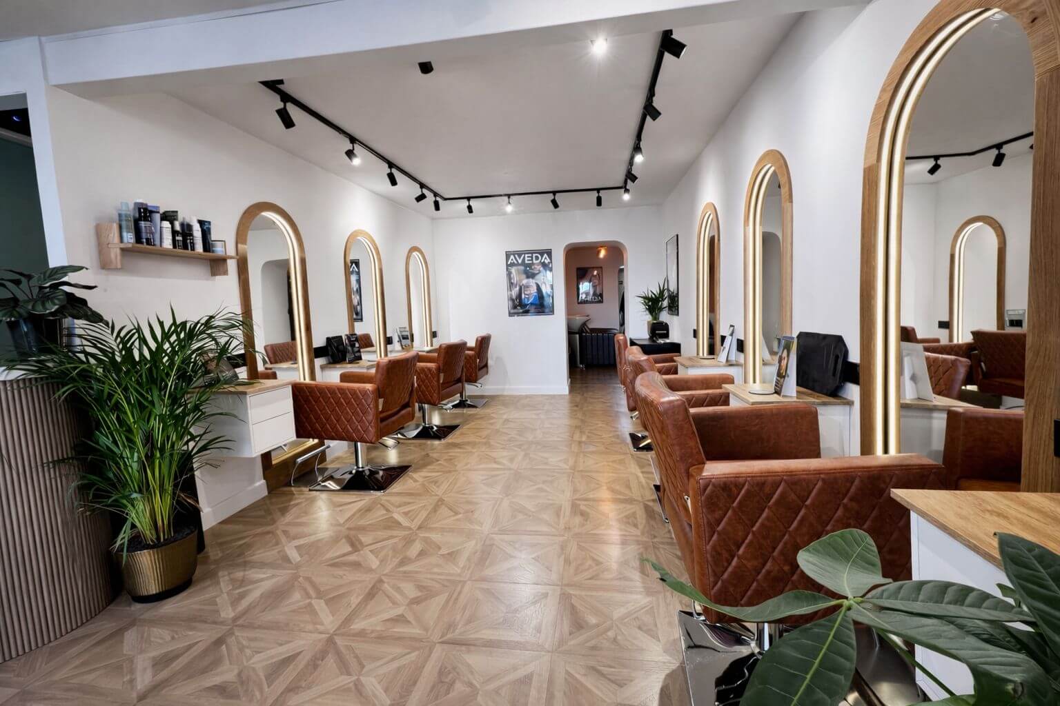 The calm interior of Verde Hair Lounge
